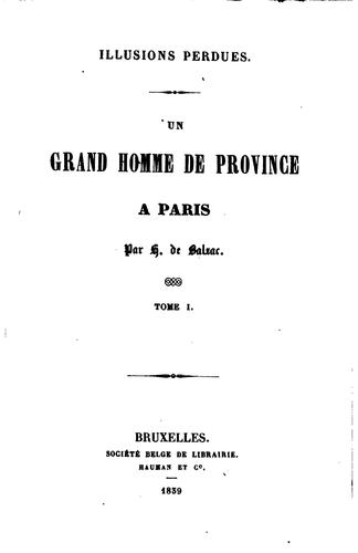 Un grand homme de province à Paris