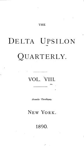 The Delta Upsilon Quarterly