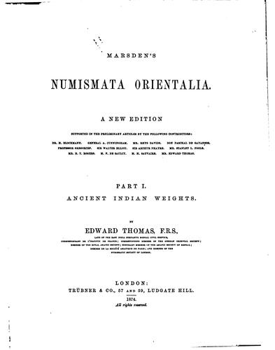 International Numismata Orientalia...