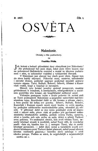 Osvěta: Listy pro rozhled v umění, vědě a politice