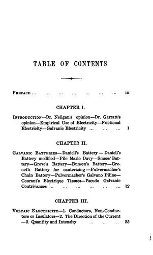 The practice of medical electricity