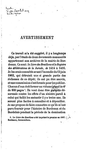 L'administration anglaise et le mouvement communal dans le Bordelaie: Les ...