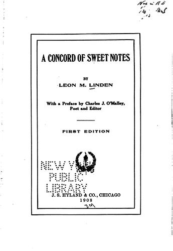 A Concord of Sweet Notes