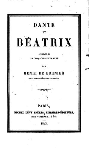 Dante et Béatrix: drame