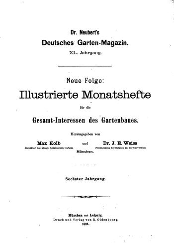 Dr. Neubert's deutsches Garten-magazin