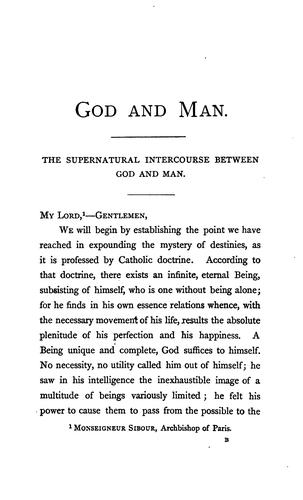 God and man, conferences, by père Lacordaire, of the Order of friar-preachers, tr. by a tertiary ...