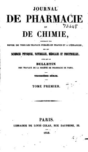 Journal de pharmacie et de chimie
