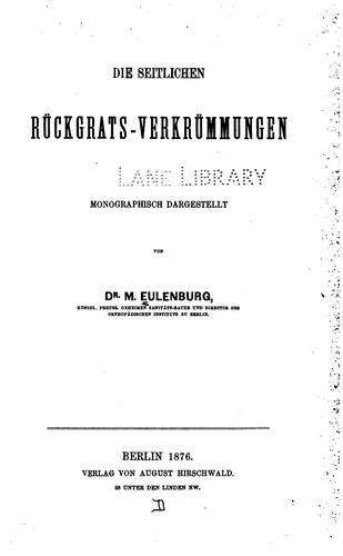 Die seitlichen Ruckgrats-Verkrummungen