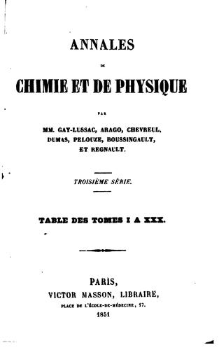 Annales de chimie et de physique