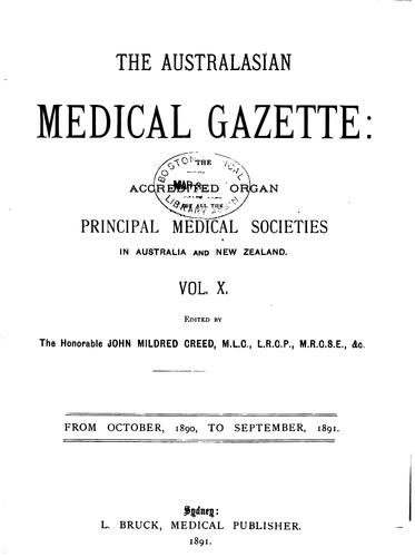 Australasian Medical Gazette