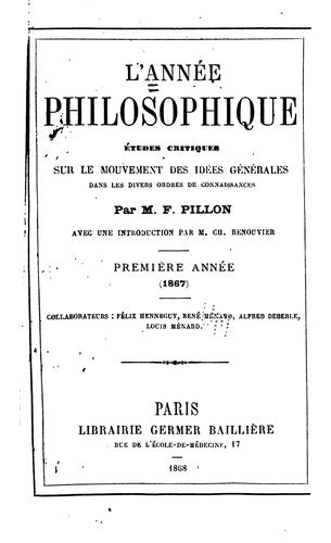 Annee Philosophique