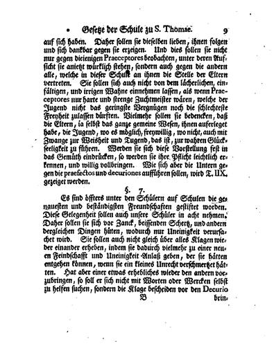 E.e. Hochweisen Raths der Stadt Leipzig Gesetze der Schule zu s. Thomae