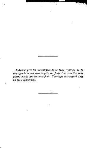 Pour et contre les Juifs