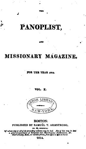 The Panoplist, and Missionary Magazine