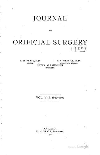Journal of Orificial Surgery