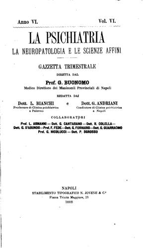 Psichiatria: gazzetta trimestrale
