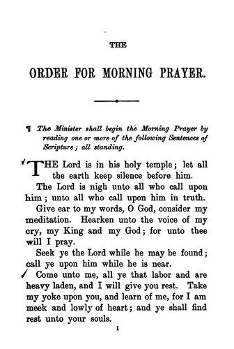 A Book of Prayer for the Church and the Home: With Selections from the Psalms