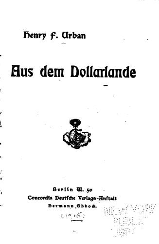 Aus dem Dollarlande
