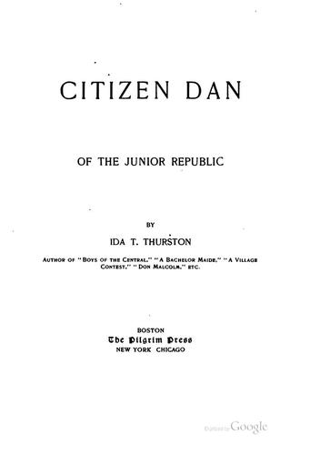 Citizen Dan of the Junior Republic