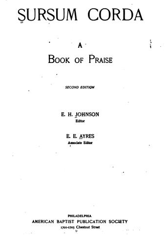 Sursum Corda: A Book of Praise