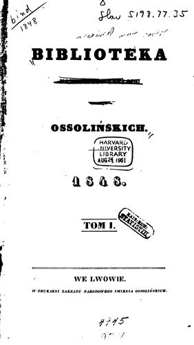Biblioteka naukowego Zakładu imienia Ossolińskich