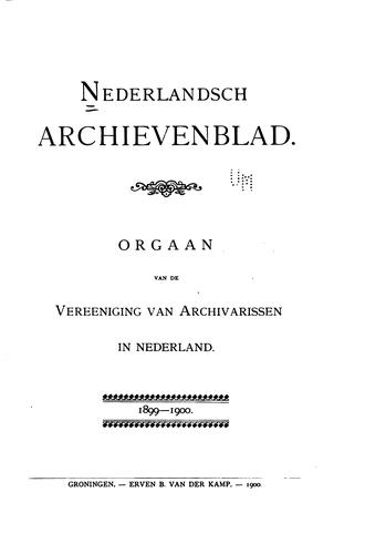 Nederlandsch archievenblad