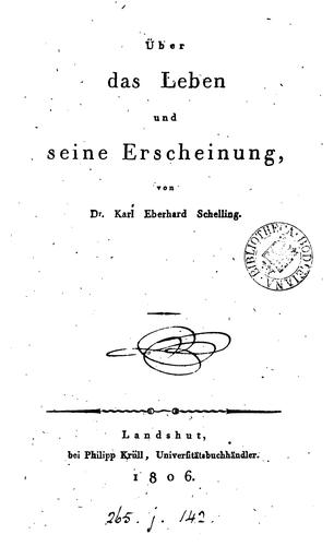 Über das Leben und seine Erscheinung