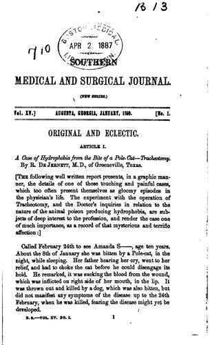 The Southern Medical and Surgical Journal