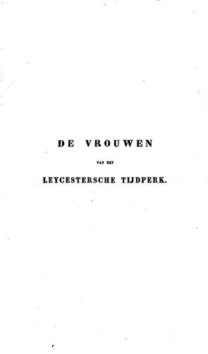 De vrouwen van het Leycesterache tijdvak