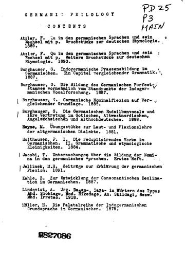Pamphlets on Germanic Philology