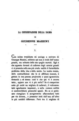 La conservazione della salma di Giuseppe Mazzini: notizie fornite