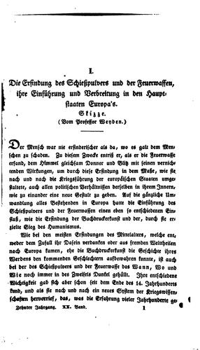 Archiv für die Artillerie- und Ingenieur-offiziere des deutschen Reichsheeres