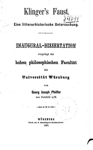 Klingers' Faust