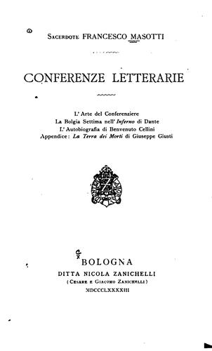 Conferenze letterarie