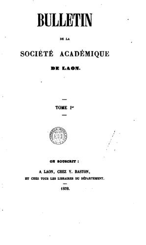 Bulletin de la Société Académique de Laon