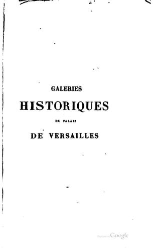 Galeries historiques du palais de Versailles