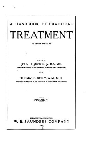 A Handbook of practical treatment index, 1917