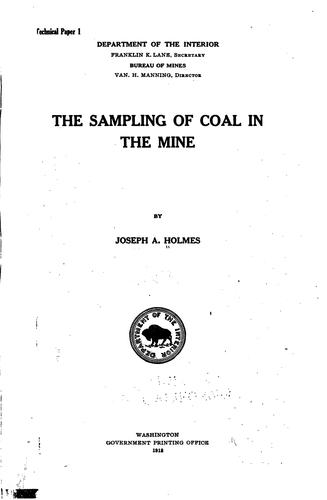 The Sampling of Coal in the Mine