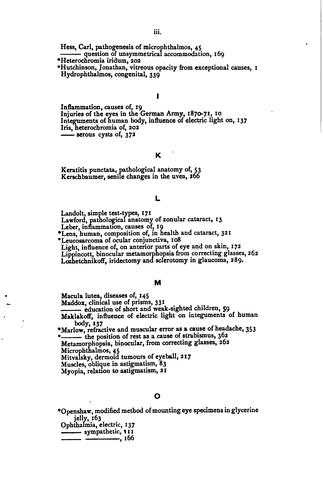 Ophthalmic review
