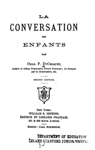La conversation des enfants