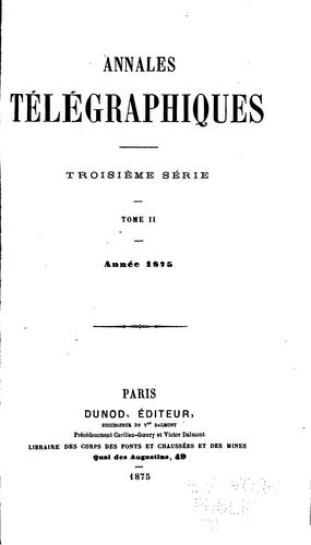 Annales télégraphiques
