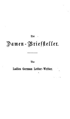Der Damen-Briefsteller