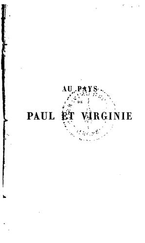 ... Au pays de Paul et Virginie ...