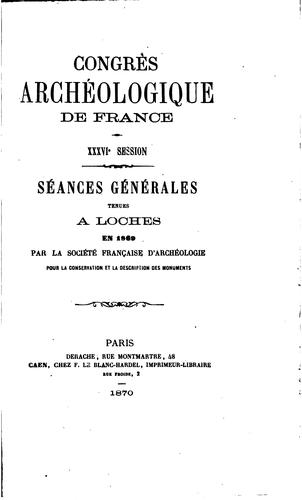 Séances générales tenues à ... en ... par la Société française pour la ...