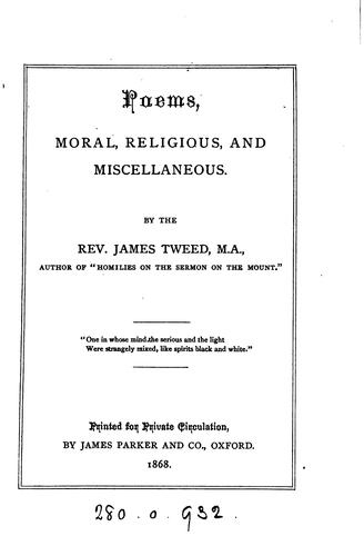 Poems, moral, religious, and miscellaneous