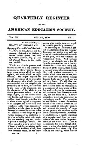 Quarterly Register of the American Education Society