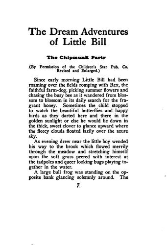 The Dream Adventures of Little Bill