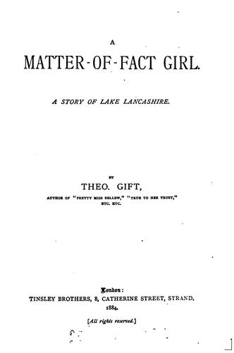 A matter-of-fact girl, by Theo Gift