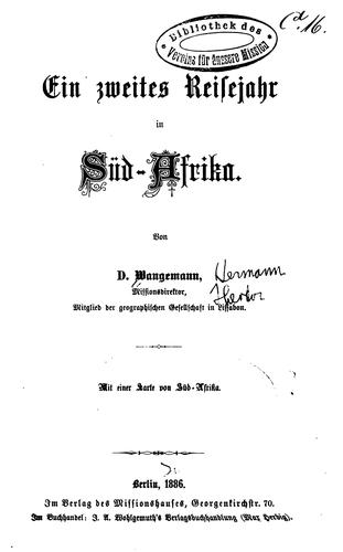 Ein zweites Reisejahr in Süd-afrika