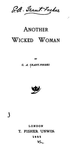 Another Wicked Woman